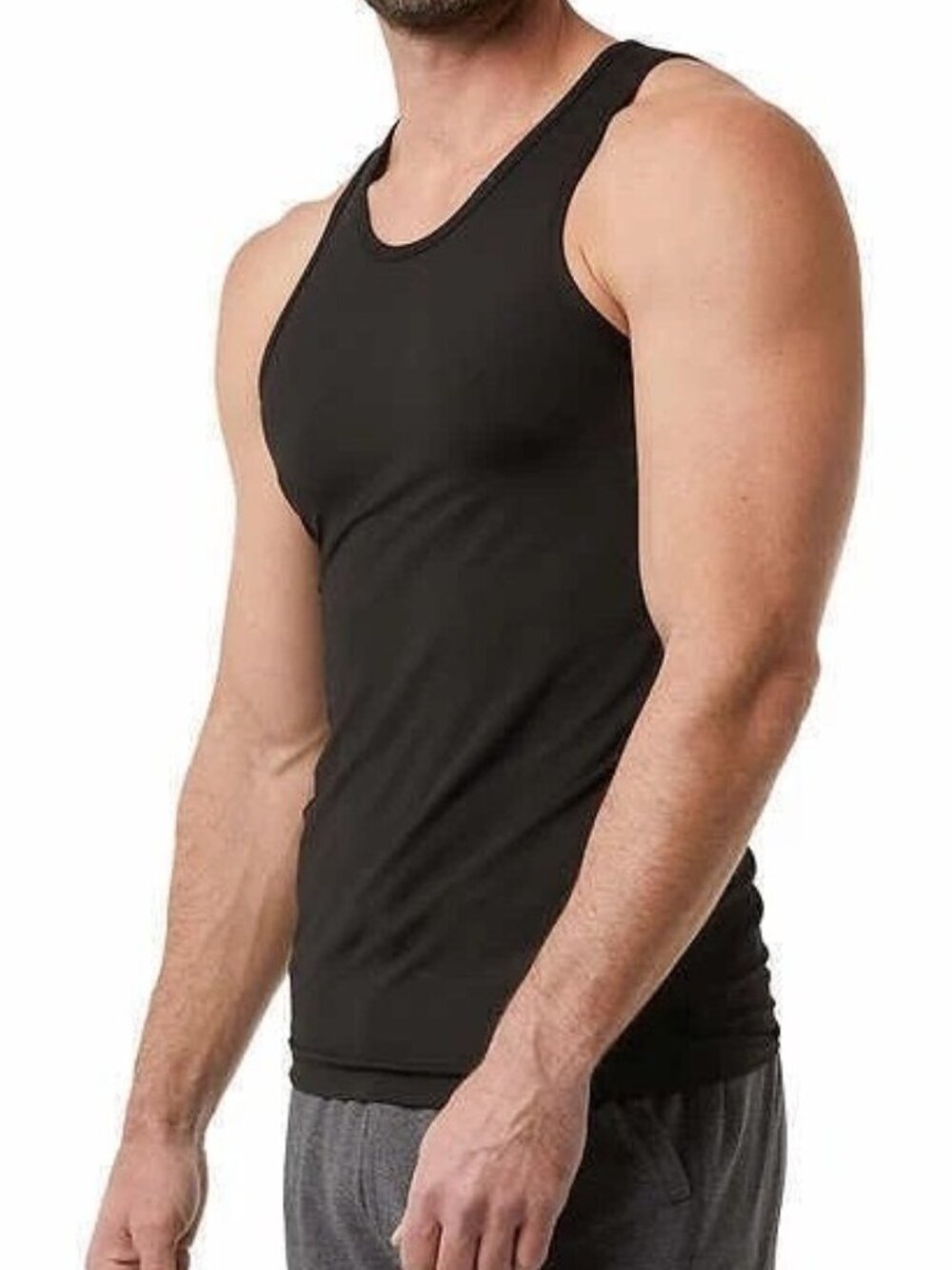 NWT 32 Degrees Cool Men's L Comfort Mesh Tank 3-Pack Black  Breathable Quick Dry